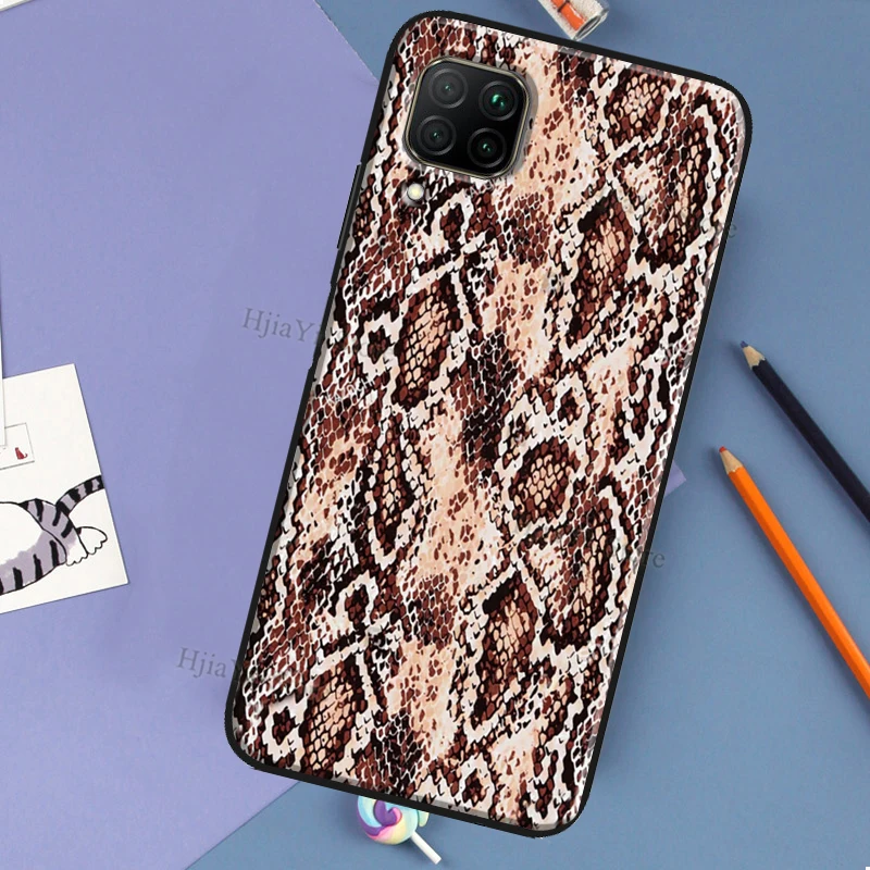 Чехол со змеиной текстурой для Huawei P60 P40 P20 P30 Pro Nova 5T 9 P Smart Honor X8 X9a 50 70 Magic 5 Lite чехол