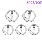 1 м 2 м 5 шт.лот для iPhone 13 12 Mini Pro Max 11 XS Xr X 6 7 8 Plus, зарядный кабель, высокоскоростные зарядные кабели, шнур для синхронизации данных