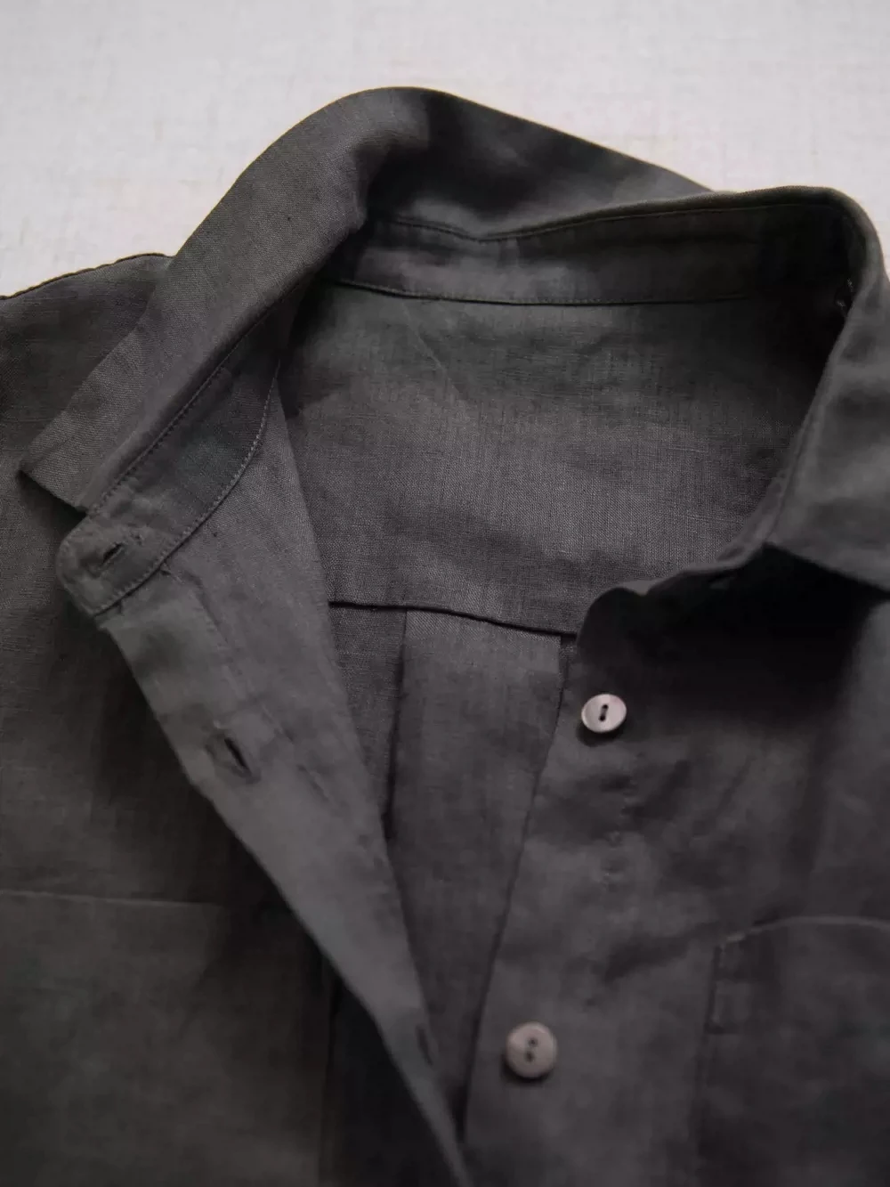 Женская рубашка/блузка свободного покроя универсальная льняная блузка 17*21 из