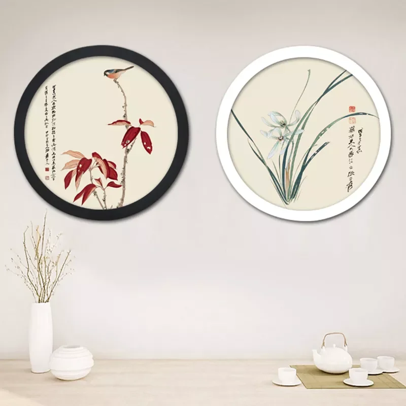 

2023 Photo Frame DIY Wooden Picture Frame Wall Mounted Hanging Picture Display Stand Marco De Foto Redondo Living Room Decor