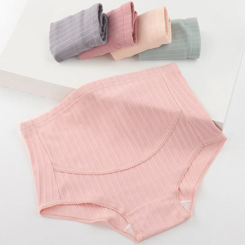Трусики для беременных с высокой талией х/б батальных размеров 3XL/4XL/5XL