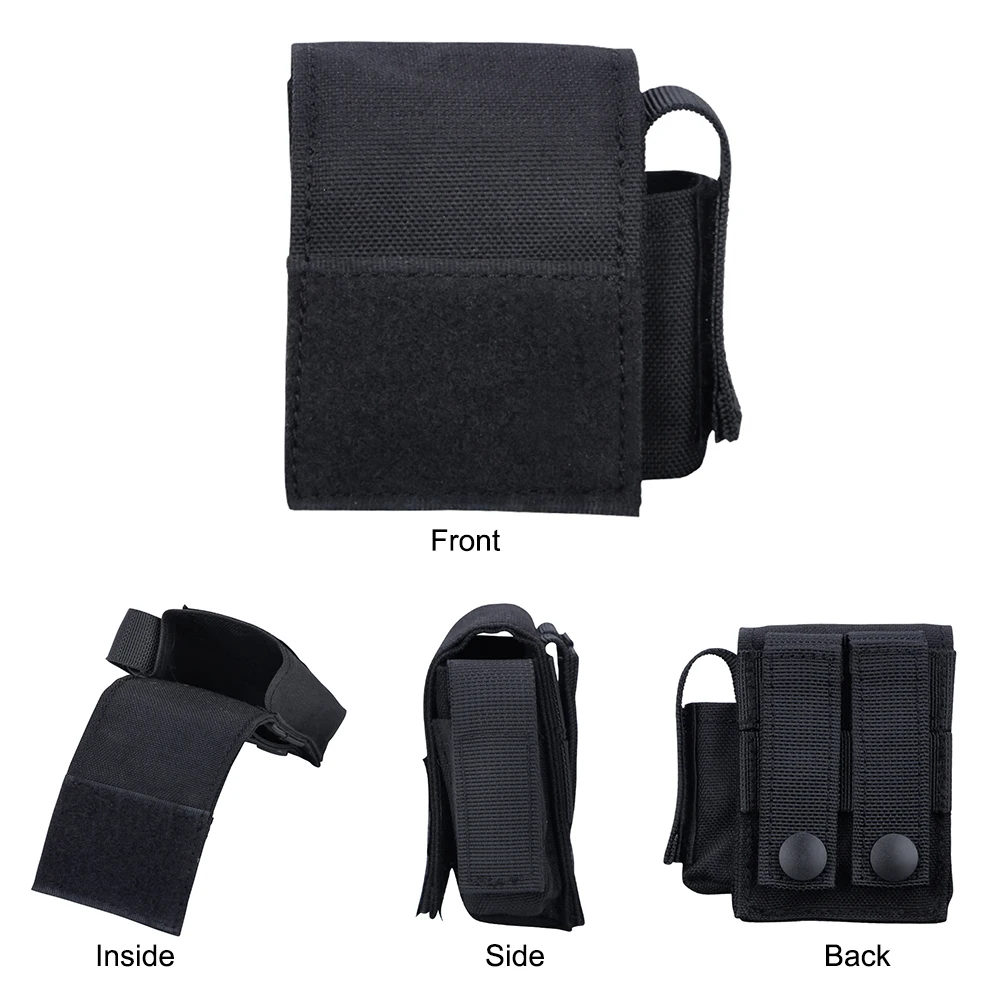 

Nylon Molle Pouch Waist Bag Multifunctional Mini Molle Cellphone Pouch Durable Belt Small Pouch with Buttons for Outdoor Camping