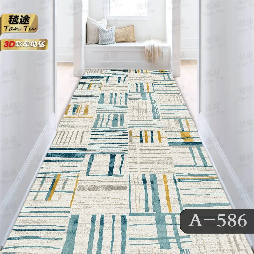 Современные длинные коридорные ковры для украшения прихожей домашние напольные