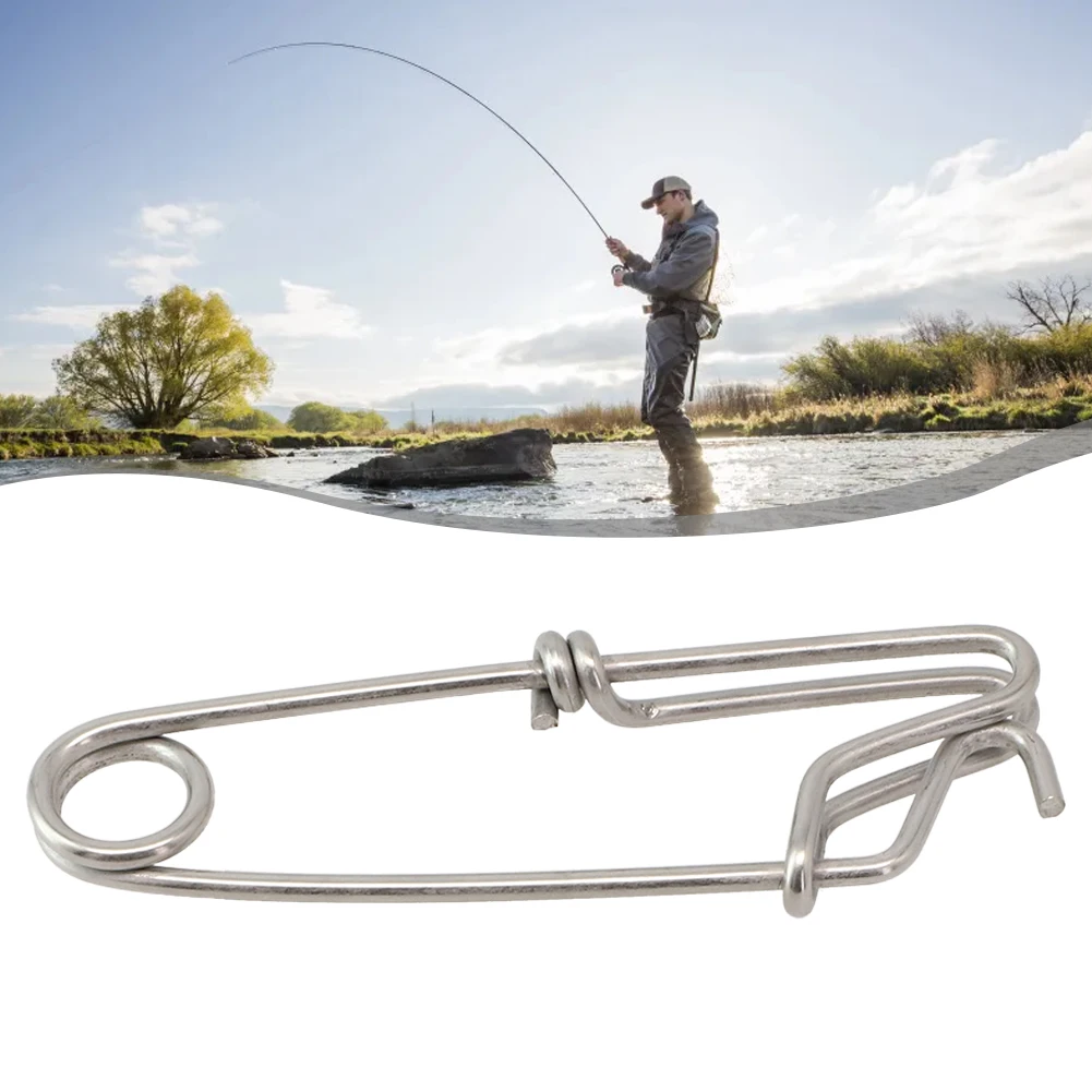 

Stainless Steel Long Line Clips For Versatile Fishing Strong Corrosion Resistant High Tension Fishing Accessories