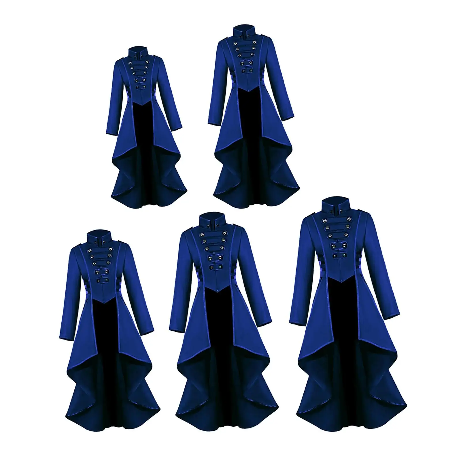 Ретро стиль средневековый Готический плащ в стиле стимпанк куртка с