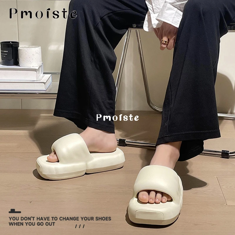 Women's Platform Slippers Bread Soft Summer Shoes for Woman Candy Color Outdoor EVA Slipper 2023 Designer Slides Non-slip