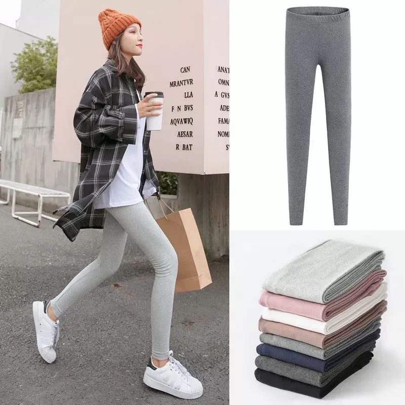 

Бесплатная доставка, теплые женские леггинсы, эластичные плотные флисовые брюки, демисезонные бесшовные хлопковые обтягивающие леггинсы, ...