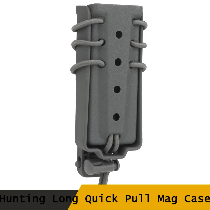 

Military Long Quick Pull Mag Case Hunting Tactical Shooting Airsoft Suit For Molle Equipment Cs 9mm 0.4 Caliber Magazine Pouches