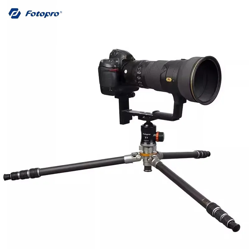 Фото Профессиональный телескопический объектив Fotopro T-64C PRO серии Pan-Tu для любых погодных условий и комплект штатива с головкой из углеродного волокна №2