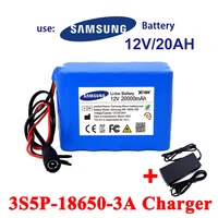 12v 20ah 18650 li lon battery pack 12 6v 20000mah with bms circuit protection board backup power supply dc 5 5x2 1mm