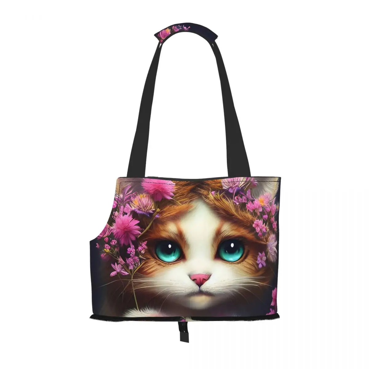 

Oddly Cute Creatures - Miss Spring Cat Pet travel handbag Pet Tote Bag Dog bag cat bag