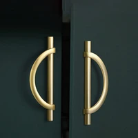Modern Cabinet Handle Wardrobe Kitchen Cupboard Luxury Cabinet Door Handles Semi-circular Drawer Pulls Furniture Handles