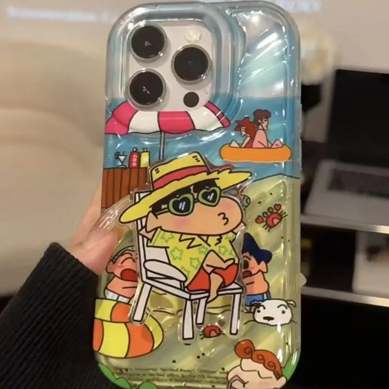 

Мультяшная забавная индивидуальность, дневной свет, Shin-Chan, подходит для Iphone14 13Promax 12 Xsmax 11Pro Xr Xs 8P 7P, защита от падения, мягкий