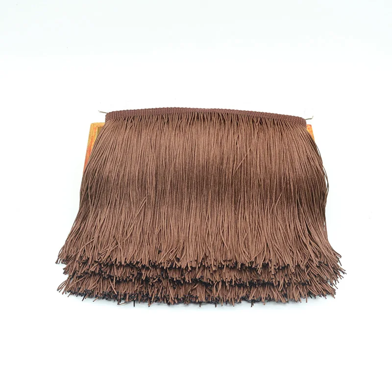 Кружевная бахрома с бахромой Полиэстеровая кружевная отделка лента для юбки