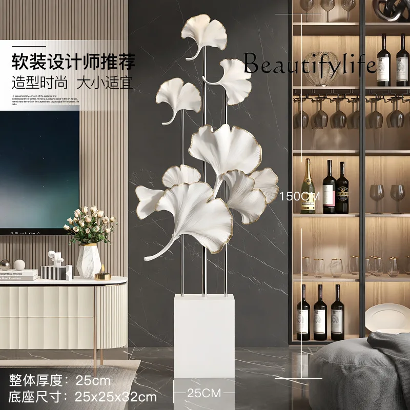 Большая гостиная Ginkgo biloba украшение для пола Современная Женская Роскошная