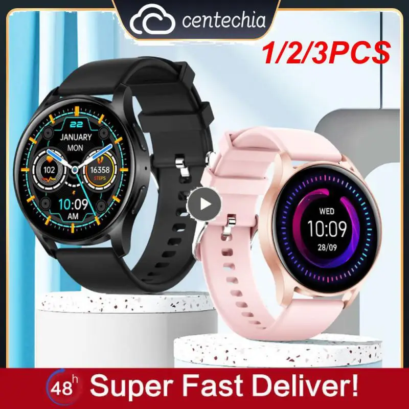 

1/2/3PCS New Ladies Smartwatch Men Full Touch Blood Pressure Blood Oxygen Call Smart Watch Men Women For Samsung
