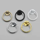 Винтажное круглое кольцо, ручка для мебели, дверей, из сплава, для шкафа, комода, стола, ящика, ручки для шкафа, для шкатулки для ювелирных изделий, дверное кольцо