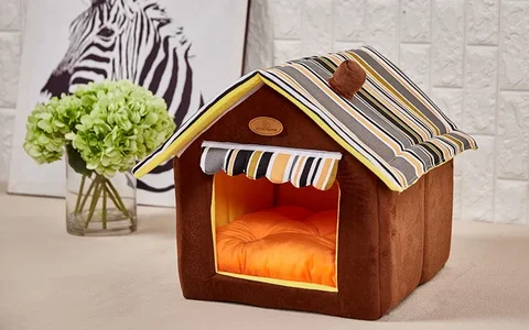 Мягкий домашний домик для собак, съемный коврик, кровать для маленьких и средних собак, кошек, щенков, Конура, палатка для домашних животных