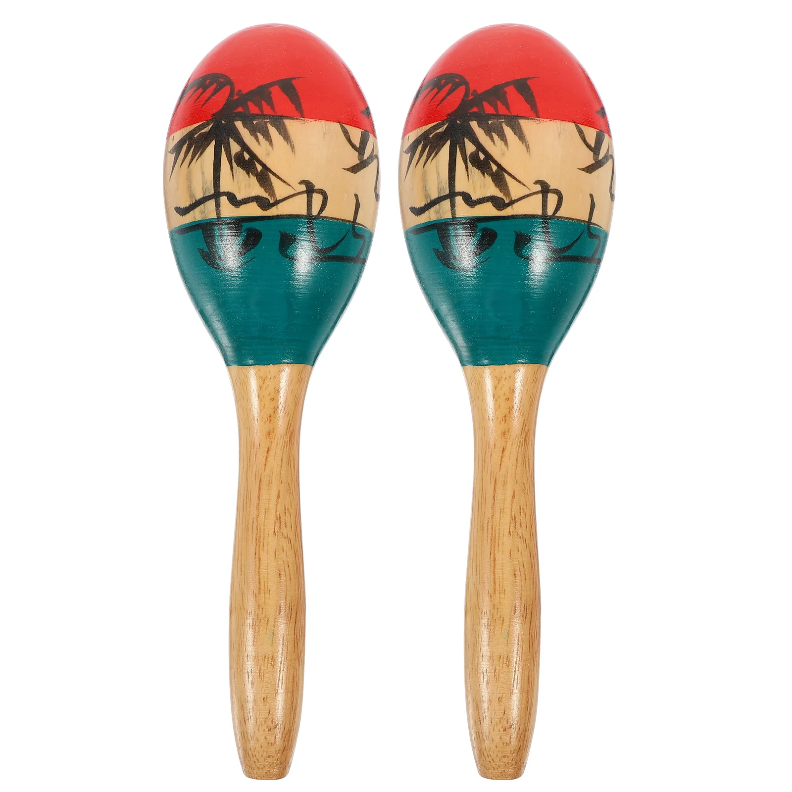 

Maracas Wood Shakers Wooden Hand Toys Musical Kidstoy Rumba Percussion Bell Instrument Mini Educational Sand Shaker Held