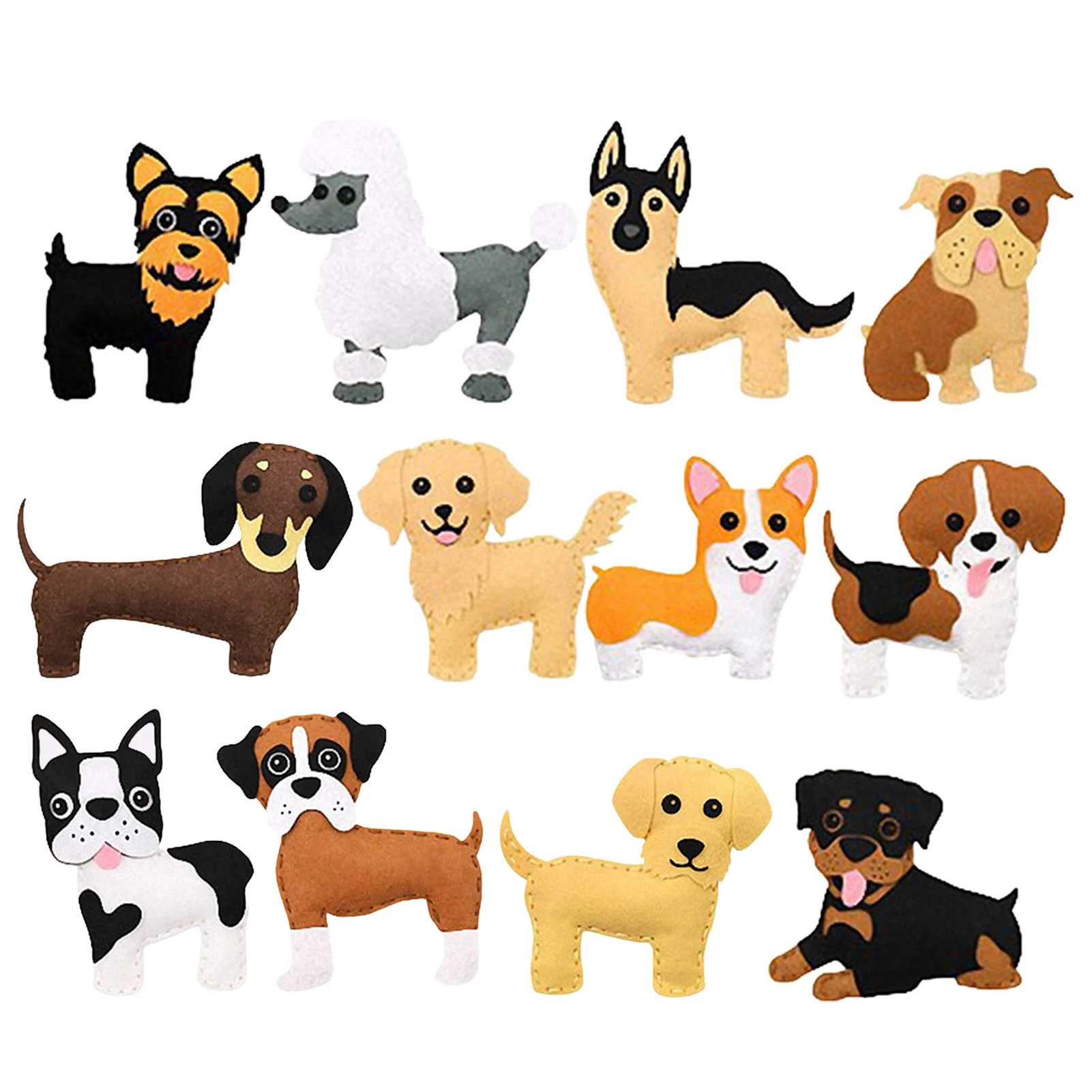 

KidsSewing Kits Sewing Kit For Kids Felt Animal Crafting Sewing Kit And Animal Crafts Fun DIY Stuffed Animal Sew Kits For Kids