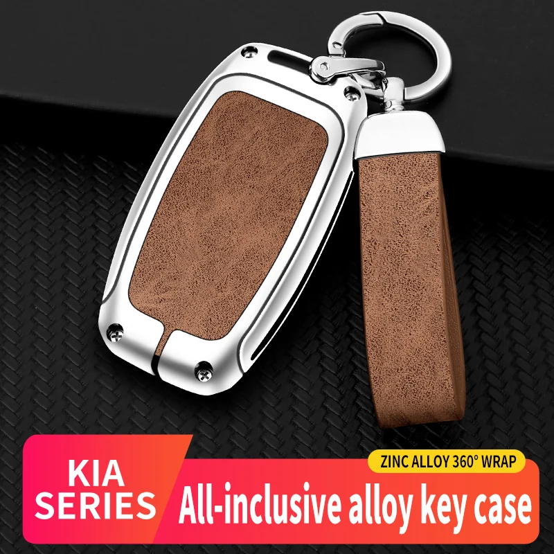 

Zinc Alloy+Leather Car Remote Control Key Case Cover Shell For BYD S6 F3 L3 M6 F0 G3 S7 E6 G3R Keyless Keychain Accessories