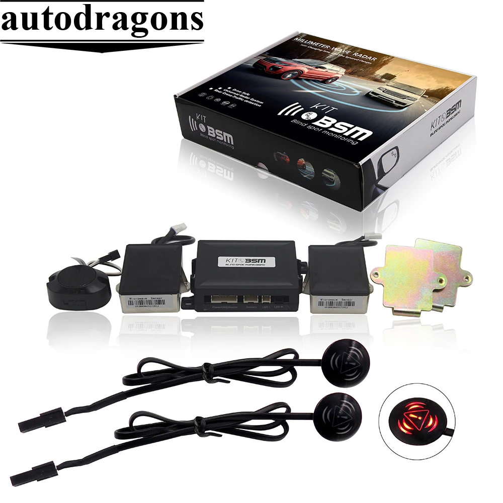 

Bsd/Bsm/Bsa Vehicle Blind Spot Detection Radar Rear and Side Detection System universal