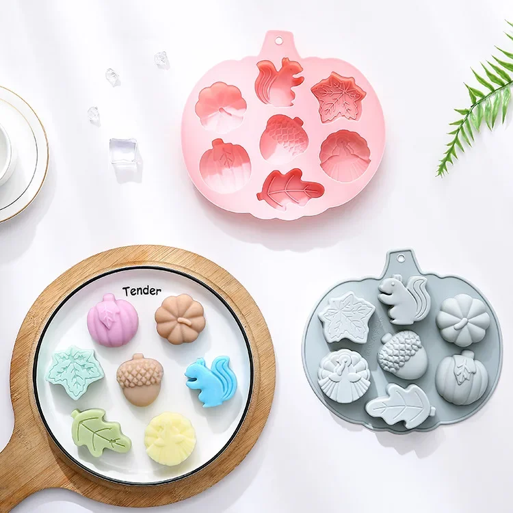 7-луночная тема осеннего урожая белка тыква листья индейки и другие моделирующие