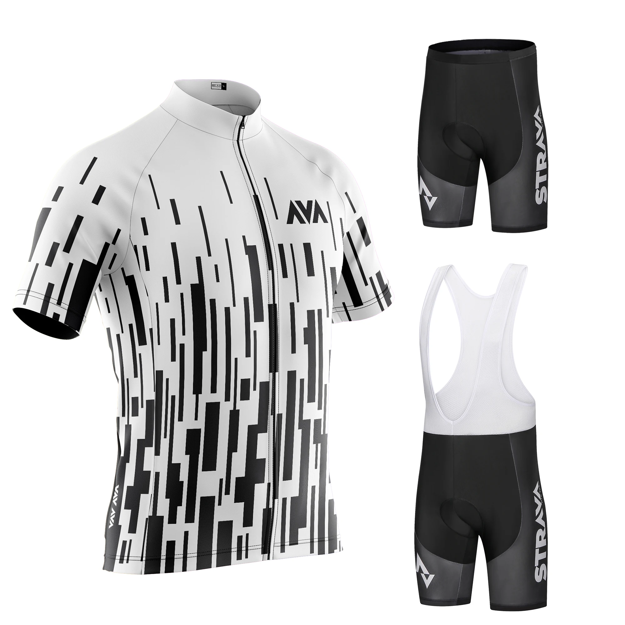 

STRAVA pro team Cycling Jersey Men Set Bib Shorts Set Summer Mountain Bike Bicycle Suit Bicycle Racing Uniform Clothes