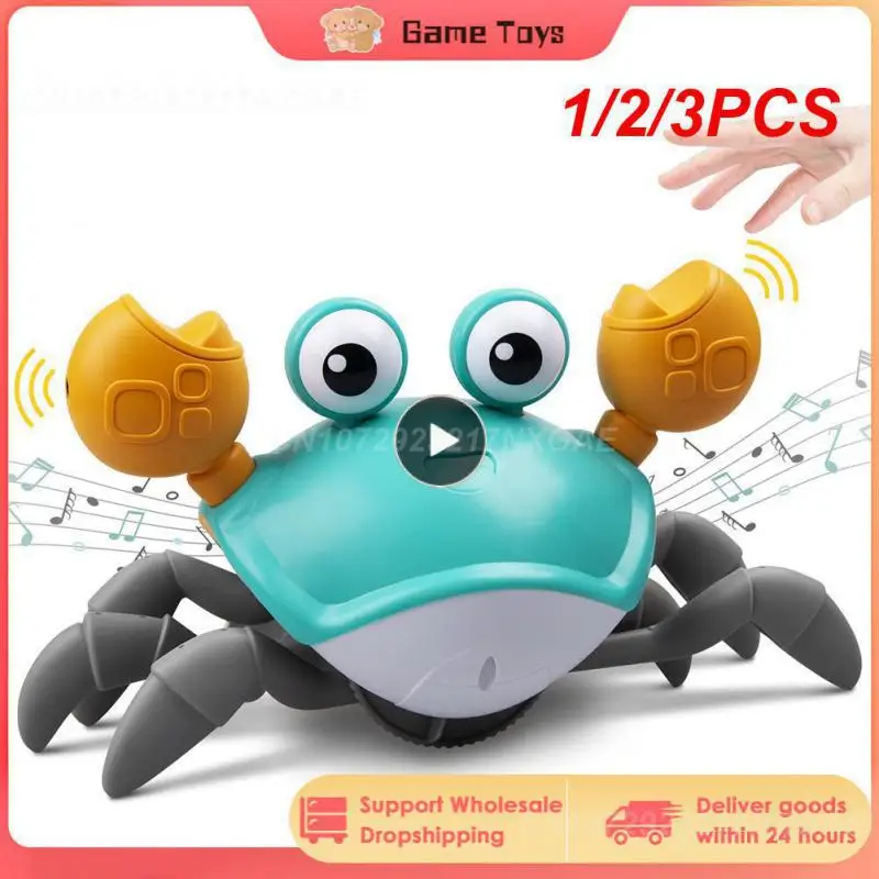 

1/2/3PCS Kids Induction Escape Crab Octopus Crawling Toy Baby Electronic Pets Musical Toys Educational Toddler Moving Toy