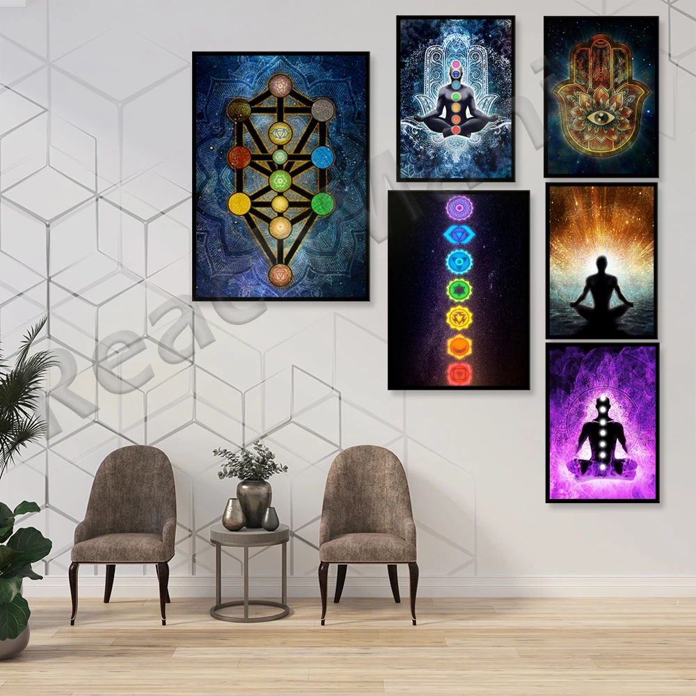 

Современная Декоративная Настенная картина космической чакры