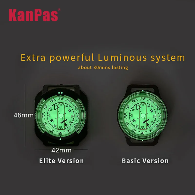 WristBand sighting compass, water proof, Light weight outdoors trekking ,hunting, hiking / with extra powerful luminous compass