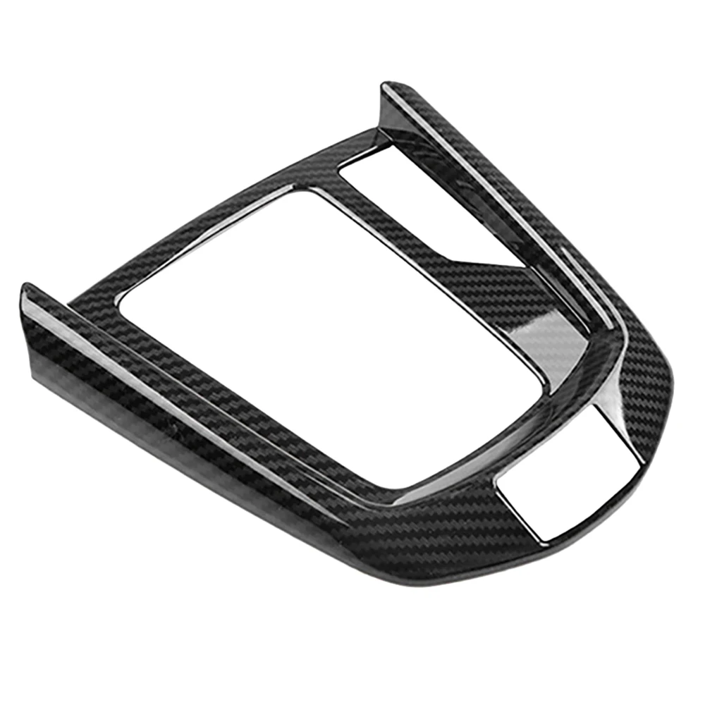 

Carbon Fiber ABS Car Central Gear Shift Knob Panel Frame Cover Trim Car Styling for Mazda 2 20-21 CX-3 15-21 RHD