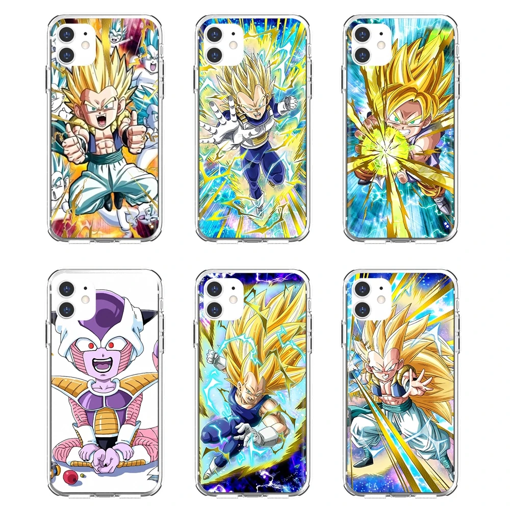 TPU Transparent Skin Case Dragon-Ball-Z-saiya For Samsung Galaxy S10 S10E S20 FE S21 S30 S8 S9 S7 Plus Ultra Edge Lite