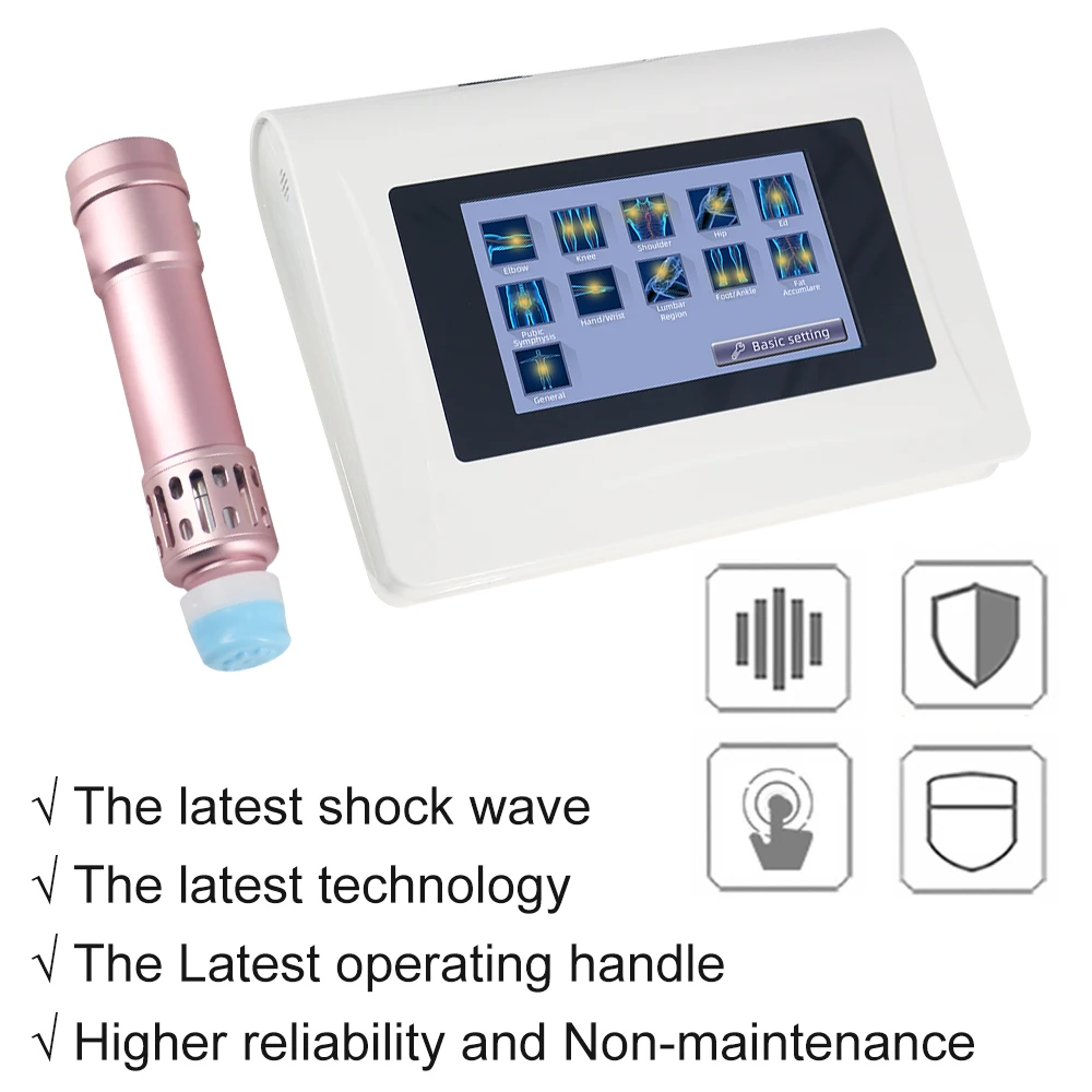 Portable 2in1 Shockwave Therapy Machine Chiropractic Massage Tools Body Relaxation ED Treatment Pain Relief Health Care Devices |