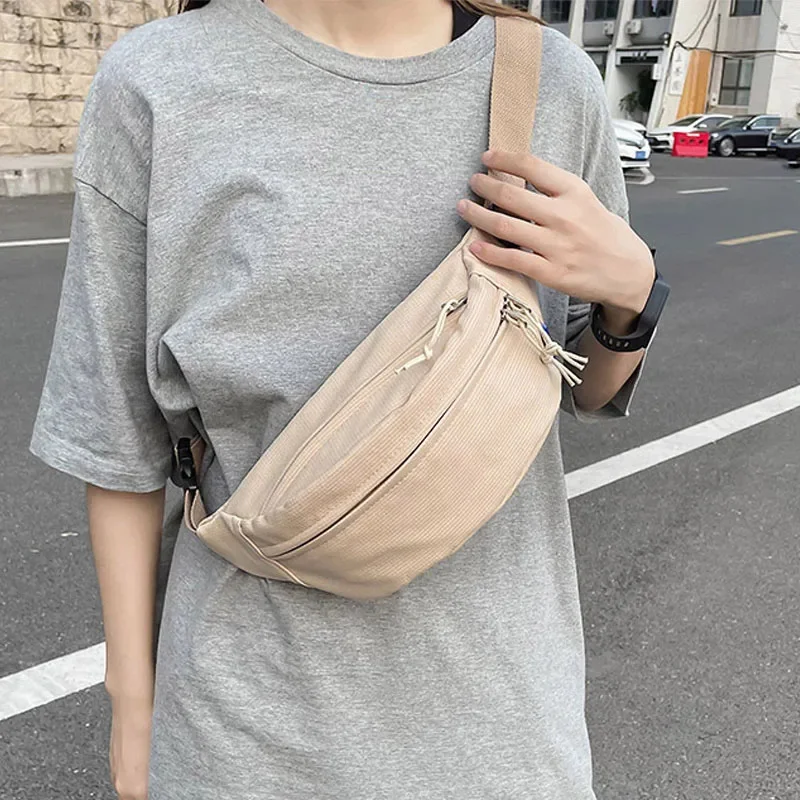 

Street Style Waist Bag Hip Pack Woman Nylon Pack Fashion Shoulder Ch Bags Unisex Hip Hop Belt Bag Waist Packs
