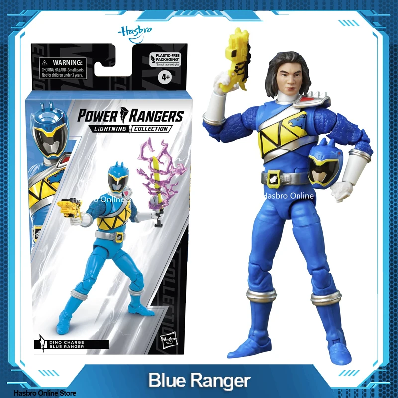 Hasbro Power Rangers Lightning Collection Dino Charge Blue Ranger 6-inch Action Figure Toys for Kids Birthday Gift F4515