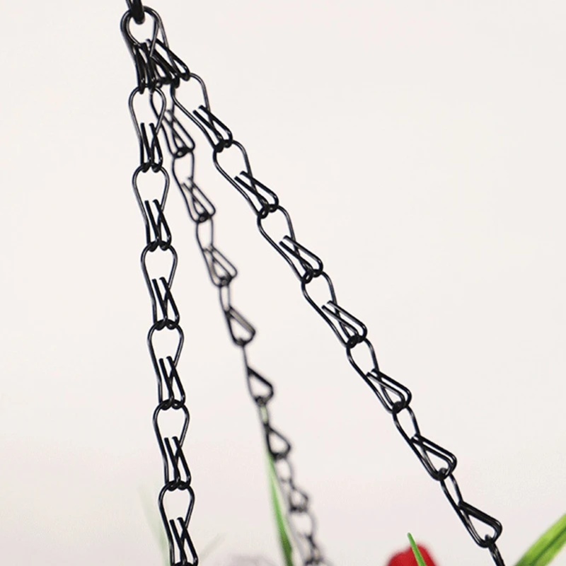 Металлическая подвесная корзина для цветов в виде тюльпана |