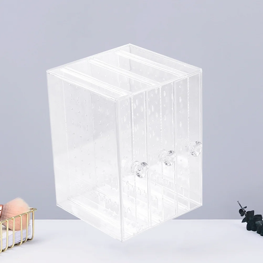 Display Stand Earring Organizer Transparent Container Case Holder for Dangler Decor