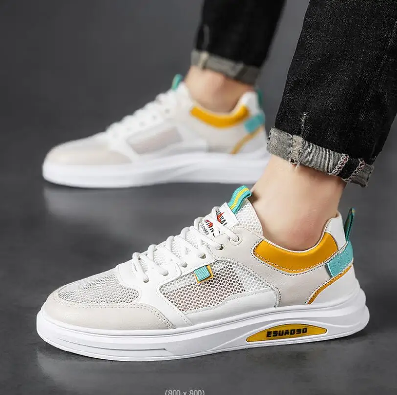 

Мужская обувь, Новинка лета 2022, сетчатые дышащие мужские кроссовки, легкие повседневные мужские кроссовки на мягкой подошве