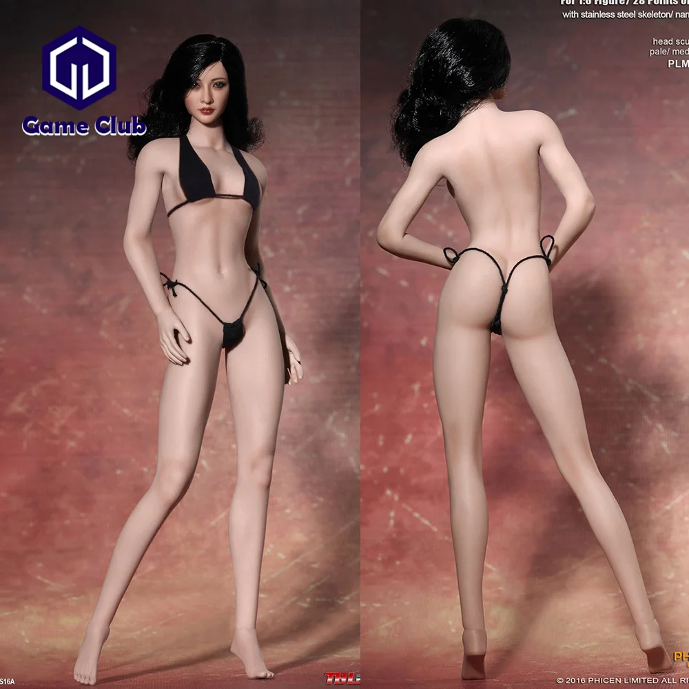 

PHICEN TBLeague S16A S17B, масштаб 1/6, длинные ноги, узкие плечи, азиатские женщины, супер гибкий Скелет из нержавеющей стали, корпус 12 дюймов