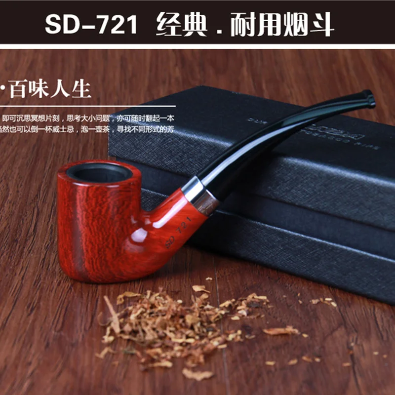 

2021 New Red Creative Bakelite Pipe 105mm Long Detachable Portable Cigarette Holder Personalized Cigarette Set