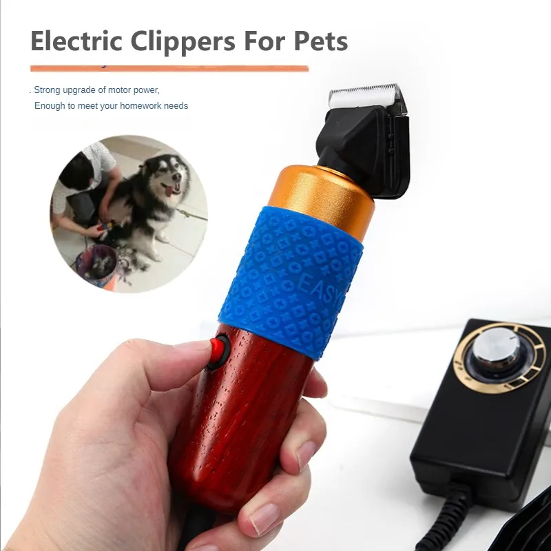 

Dog Trimmer 200W High Power Electric Dog Hair Clipper Speed Control Velvet Dog Trim Pet Grooming Shearing Machine Pet Clippers