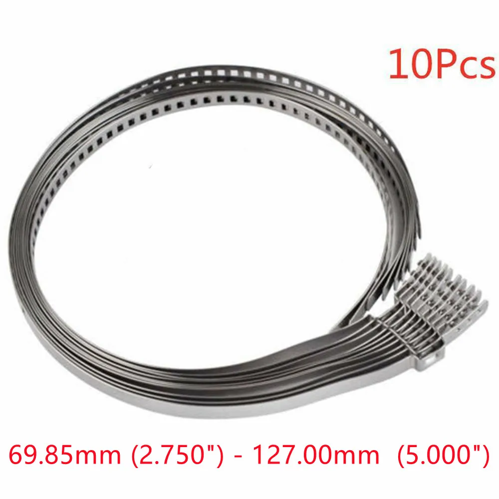 

10pcs Universal Axle CV Joint Boot Crimp Clamp Kit Stainless Steel Clamp Clips Srt For Driveshaft Joints Boot Kit 69.85x127.00mm