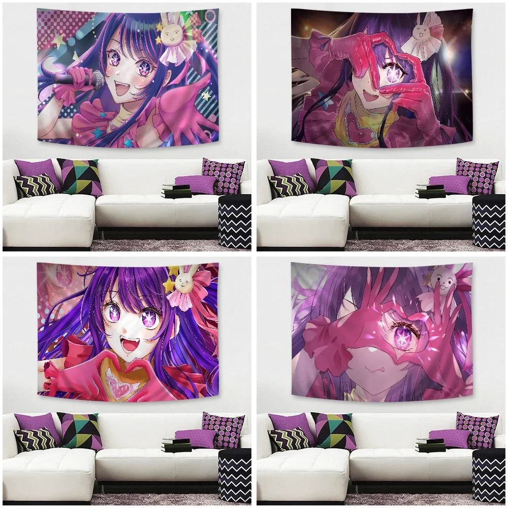 ść Oshi No Ko hipisowska ściana wisząca gobeliny artystyczne ścienne Mandala INS Home Decor