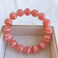 natural rose rhodochrosite women bracelet round beads 12 6mm rose rhodochrosite gemstone jewelry aaaaa
