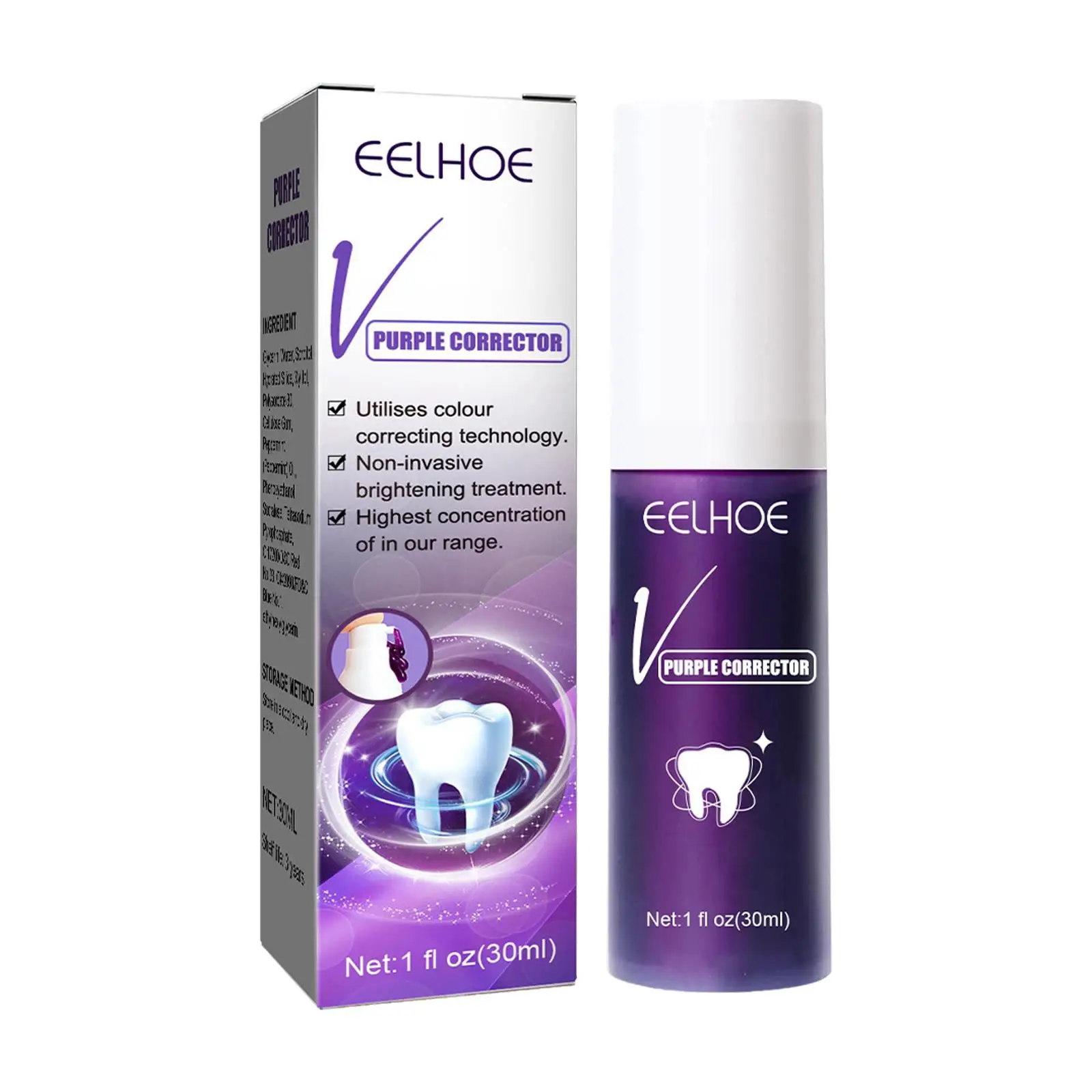 

30ml Toothpaste Decrease Yellowing Colour Corrector Oral Hygiene for Adults