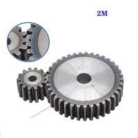 1pcs 2m 26 41 tooth mod 2 spur gear 45 carbon steel thick 20mm metal mechanical transmission pinion gear