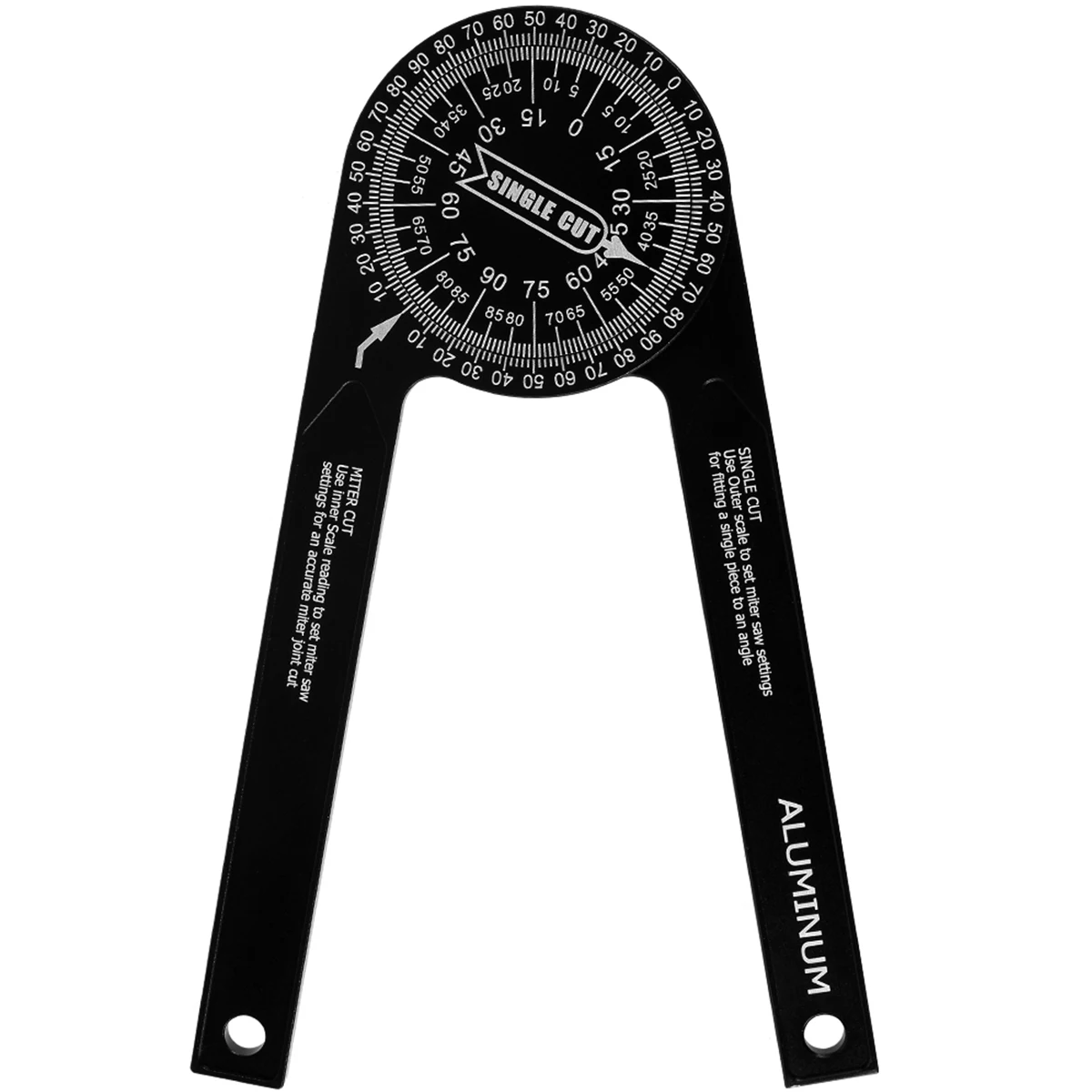 

Miter Saw Protractor Aluminum Alloy Angle Finder Professional 360 Degree Rust Proof Miter Gauge High Precision Scales Goniometer