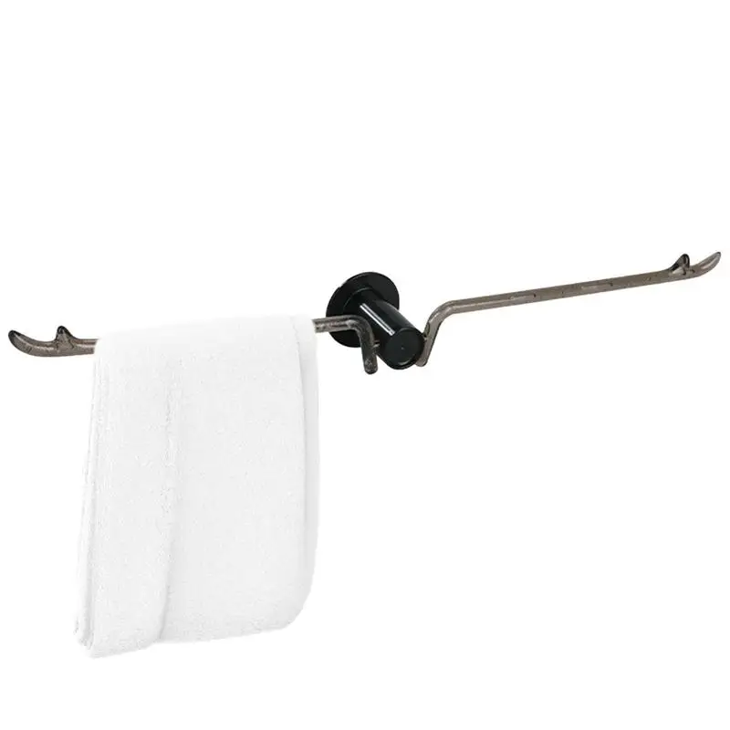 

Towel Holder Detachable Antler Hook Towel Bar Without Drilling Strong Bearing Capacity Single Towel Rack Transparent Dish Cloths