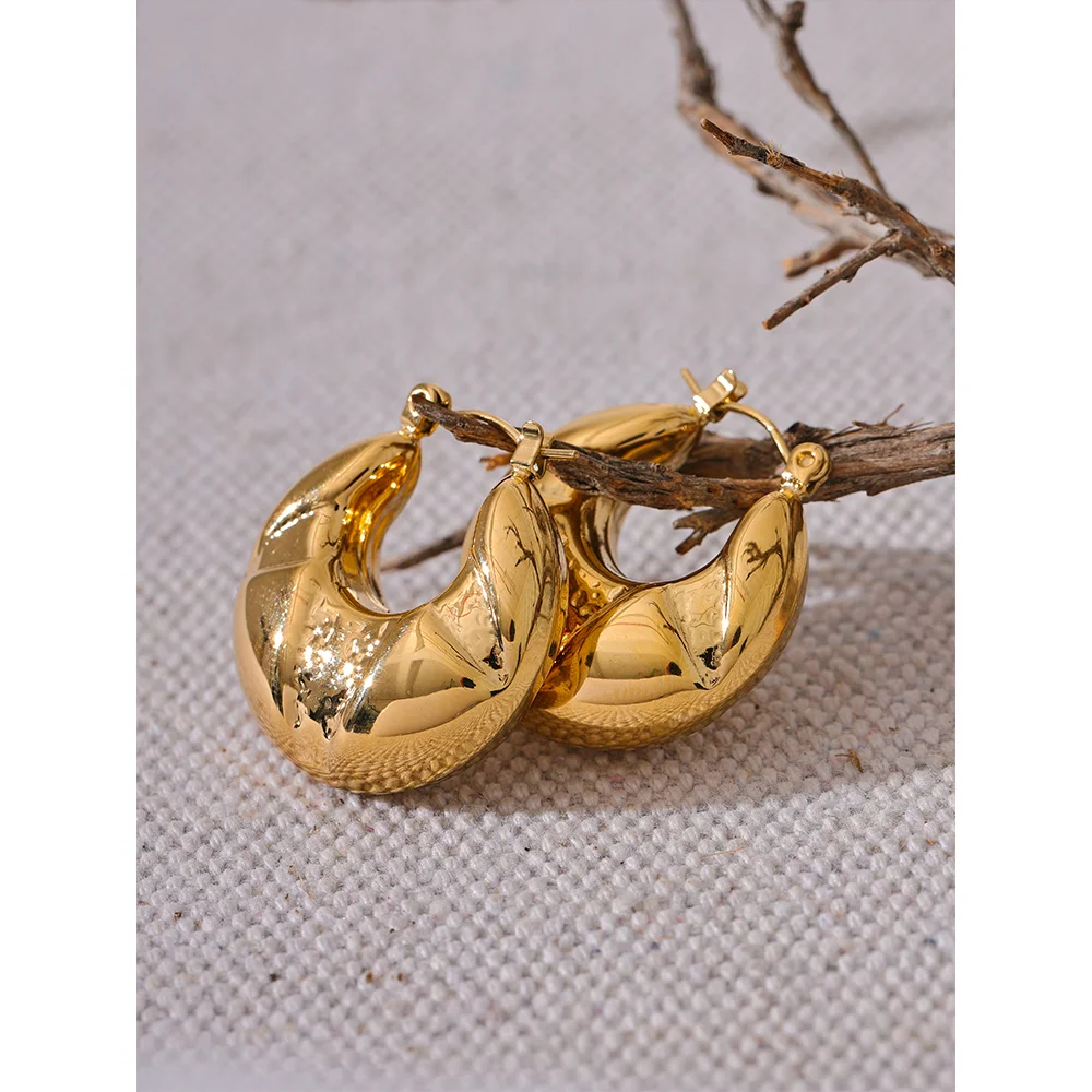 Новинка необычные серьги-кольца Yhpup из нержавеющей стали очаровательные